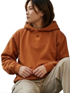 URBAN CLIMB Rust Orange Logo Hoodie Limited Edition